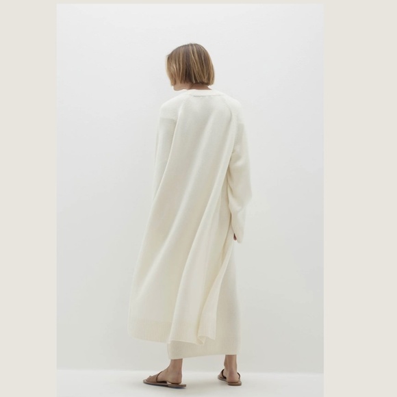 Naked Cashmere Makena Longline Ecru White Cashmere Cardigan, Size M - Picture 10 of 16